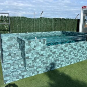Piscina de patio MIAMI 3,90 x 2,40x1,12  con lámina PREMIUM (42SL/25 TA)