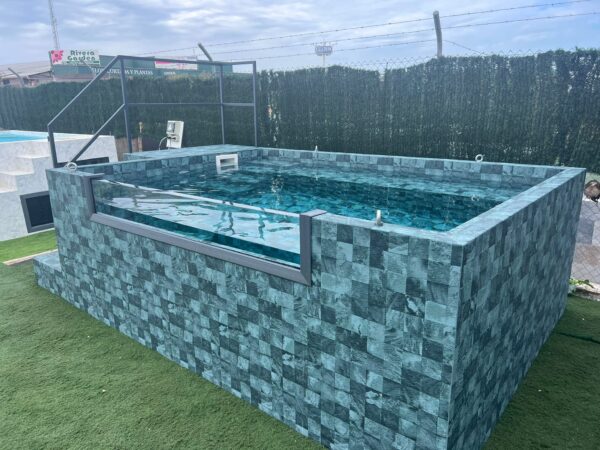 Piscina de patio MIAMI 3,90 x 2,40x1,12  con lámina PREMIUM (42SL/25 DH) - Imagen 3
