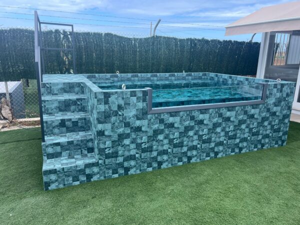 Piscina de patio MIAMI 3,90 x 2,40x1,12  con lámina PREMIUM (42SL/25 DH) - Imagen 4