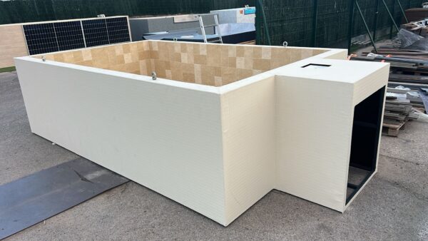 Piscina Elevada SOLPOOL 4,4m x 2,4m x 1,12m (52SO/25 AL)