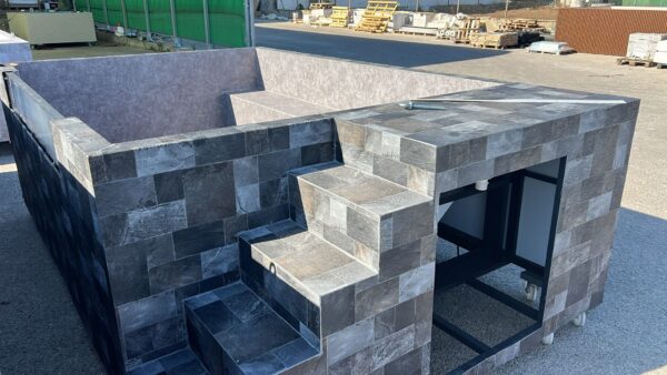 Piscina Elevada de patio MIAMI 3,90 x 2,40x1,12 m (105SL AL)