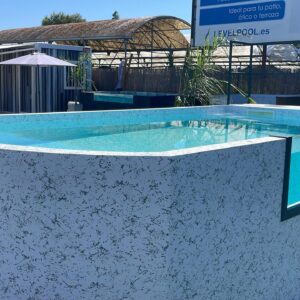 Piscina Elevada de patio CURVA de 5,40x2,5m (0001/PC DH)