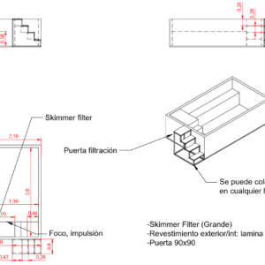 Piscina Elevada SOLPOOL 3,80 x 2,20x1,12 m (18SOL)