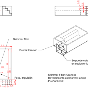 Piscina Elevada SOLPOOL 3,80 x 2,20x1,12 m (19SOL)