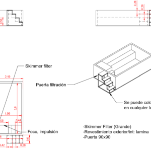 Piscina Elevada SOLPOOL 3,80 x 2,20x1,12 m (21SOL)