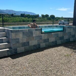 Piscina de patio MIAMI 5,90 x 2,20x1,12 m (1105/SL)